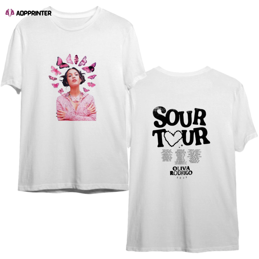 Olivia Rodrigo Sour Tour 2022 Shirt, Olivia 2022 Shirt, Olivia Album T-Shirt