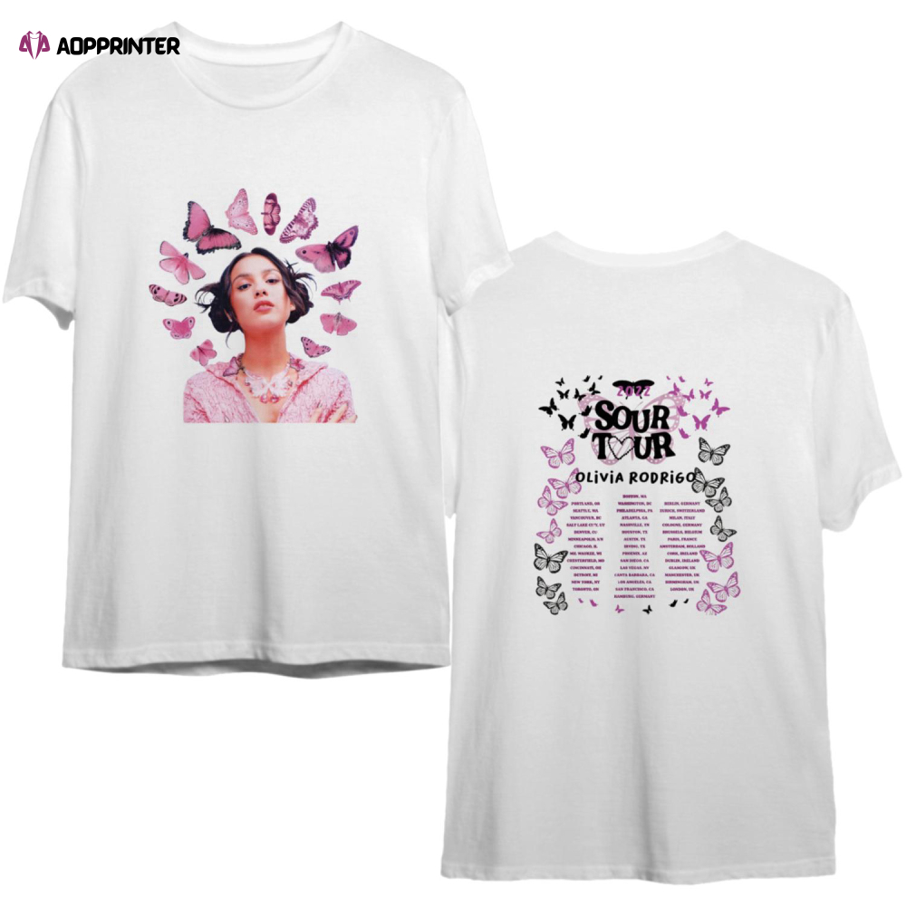 Olivia Rodrigo Shirt, Olivia Rodrigo Merch, Olivia Rodrigo sour, Sour Tour Shirt, Sour Tour 2022 Shirt, Shirt For Fan