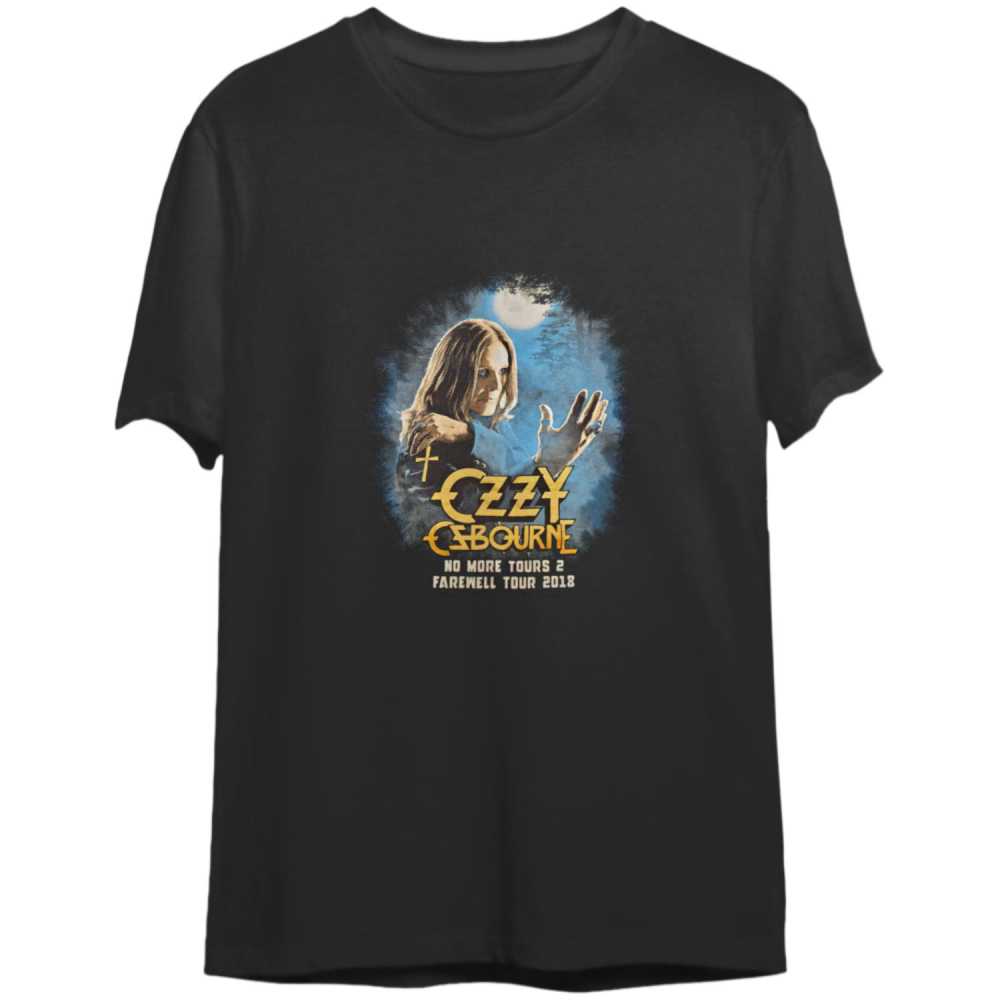 Ozzy Osbourne Farewell Tour 2018 Graphic T-Shirt Black Medium