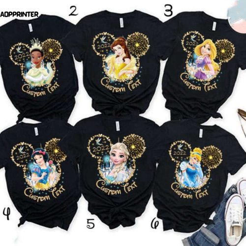 Personalised Disney Princess Disney Vacation T Shirt