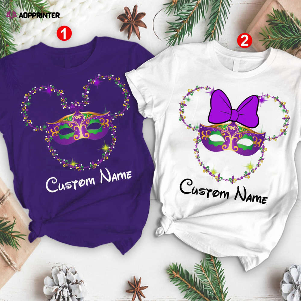 Personalized 2022 Disney Mardi Gras Family Matching T Shirt