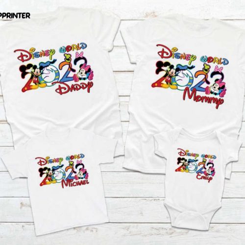 Personalized Disney 2022 Family Vacation T-Shirt