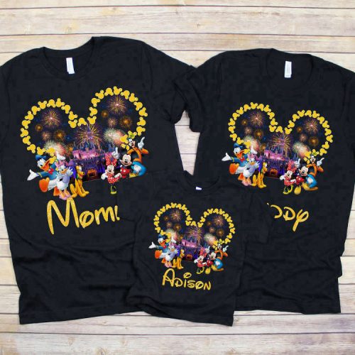 Personalized Disney Family Shirt, Disney Mickey Minnie Shirt