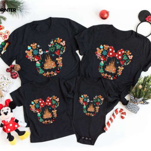 Personalized Family Disney Christmas T-Shirt