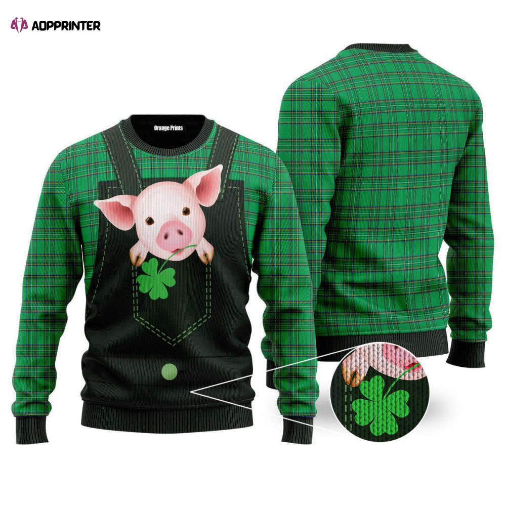 Pig Farm St Patricks Day Ugly Christmas Sweater – Fun & Festive Attire for Men & Women