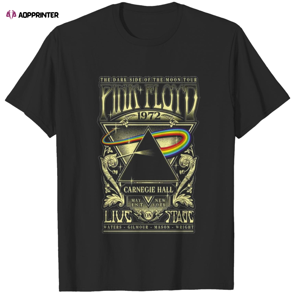 Pink Floyd Dark Side of the Moon Tour 72 BL Tee T-Shirt