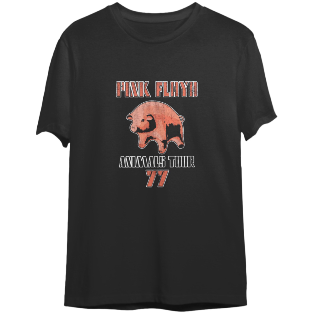 Pink Floyd Men’s T-Shirt Animals USA Tour 1977 T Shirt