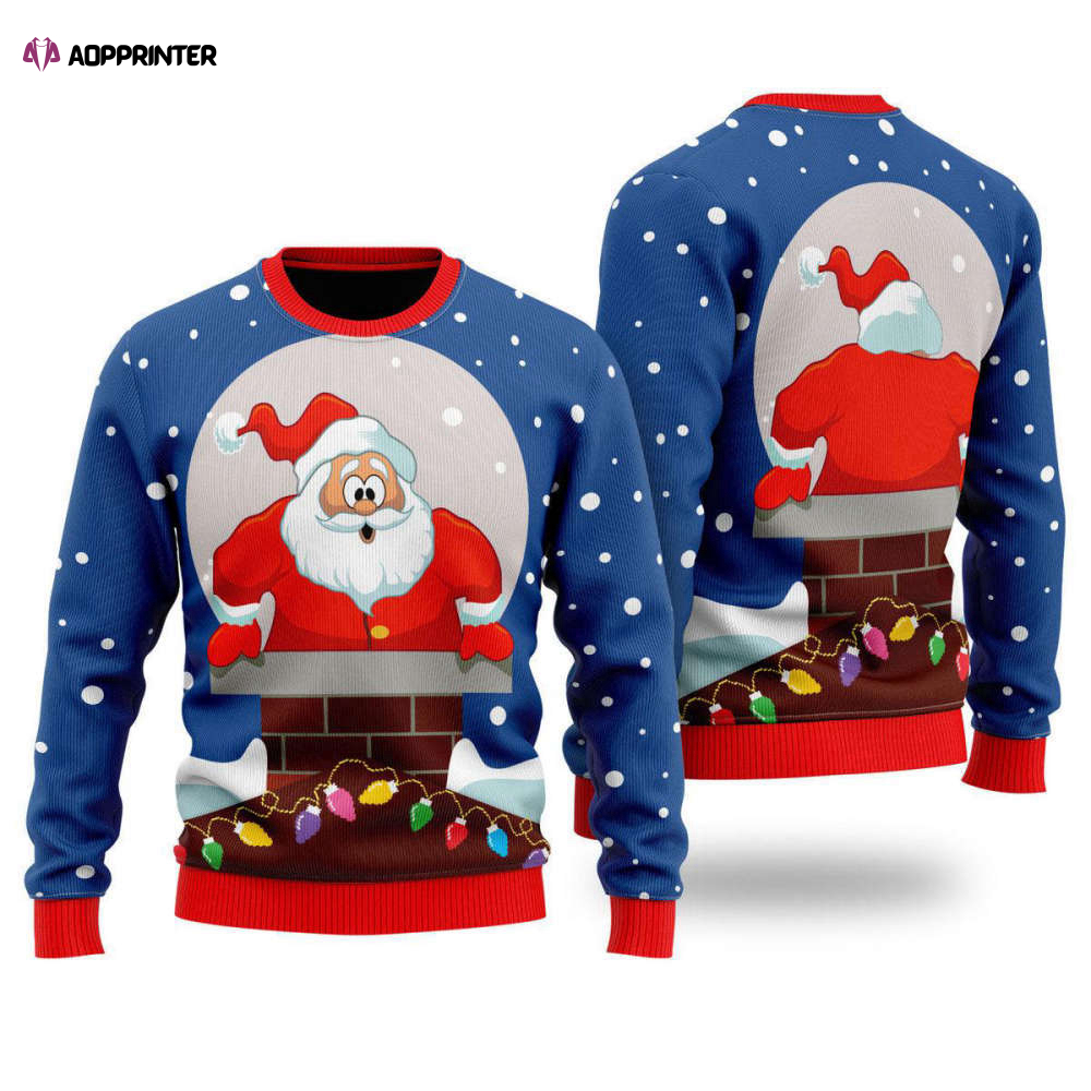 Playful Santa Ugly Christmas Sweater – Perfect for Men & Women