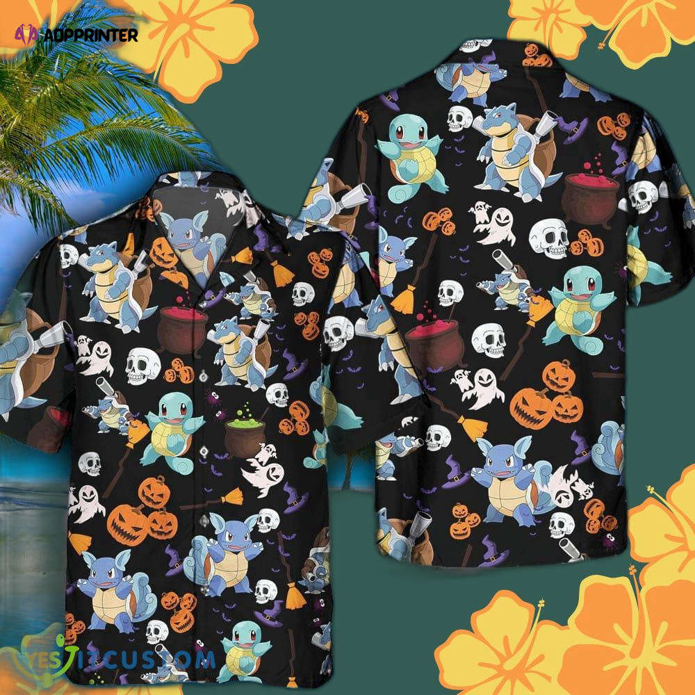 Pokemon Squirtle Hawaiian Shirt & Shorts Combo – Ultimate Summer Beach Gift