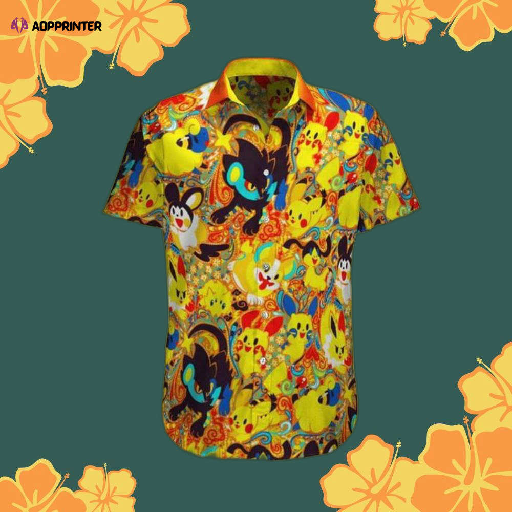 Pokemon Yellow Hawaiian Shirt: Vibrant Color & Style for Pokemon Fans