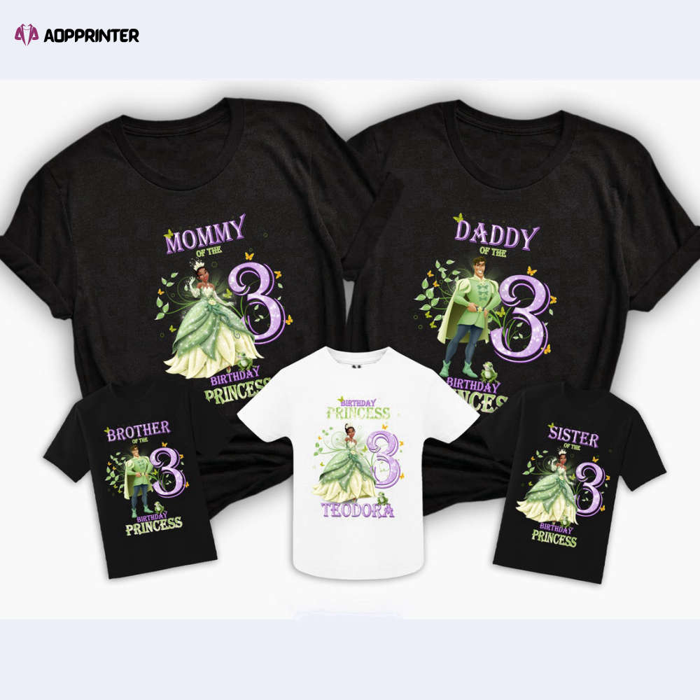 Princess Tiana Shirts Princess Tiana Birthday Matching Disney Family Custom Shirts