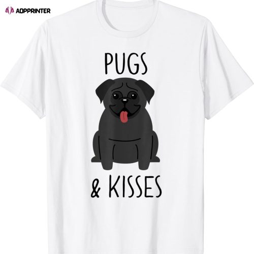 Pugs And Kisses Hugs Valentine’s Day Pug T Shirt