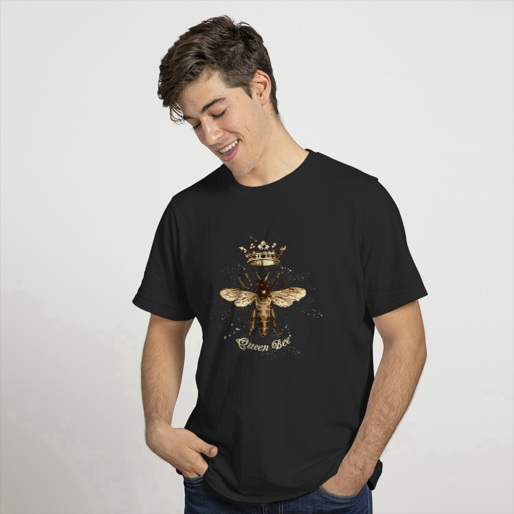 Queen Bee T-shirt with Crown for Beekeepers