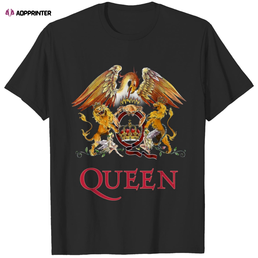 Queen Classic Crest Rock Band T-Shirts