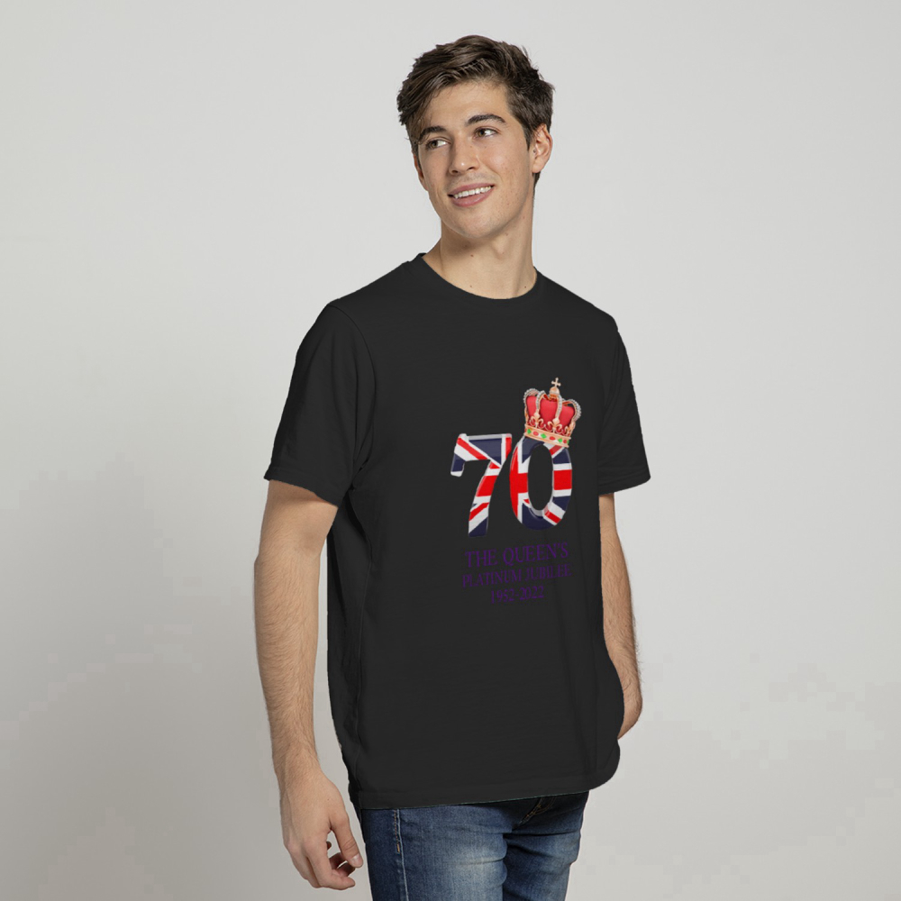 Queen Elizabeth II Platinum Jubilee 2022 CELIBRATION official Emblem T shirt Union Jack Royal Crown The Queen’s T shirt