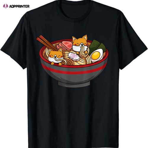 Ramen Dog Anime Kawaii T-Shirt