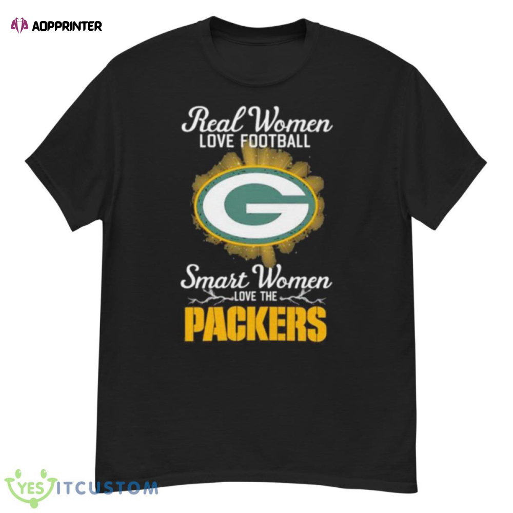 Real Women Love Football Smart Women Love The Green Bay Packers 2023 Logo Shirt