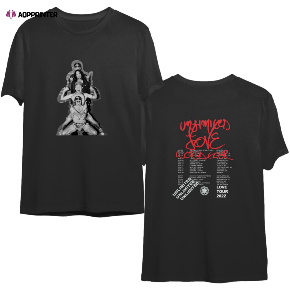 Red Hot Chili Peppers 2022 Love Tour Shirt, Love Tour Shirt, 2022 Concert Tour Shirt