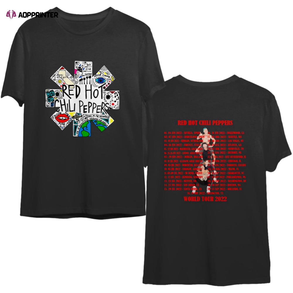 Red Hot Chili Peppers 2022 World Tour Shirt