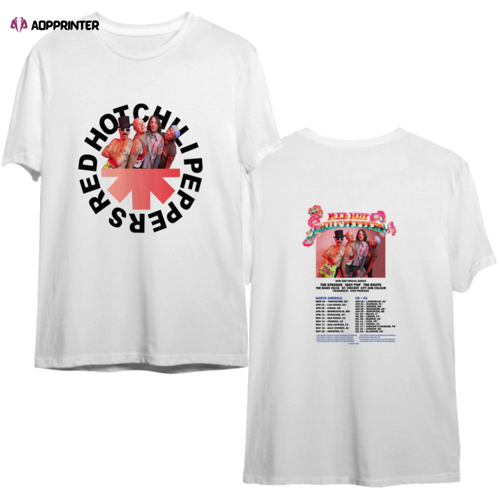 Red Hot Chili Peppers 2023 Tour Shirt, RHCP 2023 Rock Tour Shirt