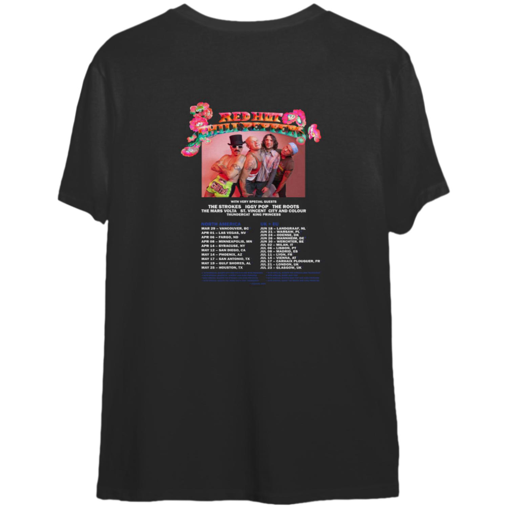 Red Hot Chili Peppers 2023 Tour Shirt, Red Hot Chili Peppers shirt, The Red Hot Shirt