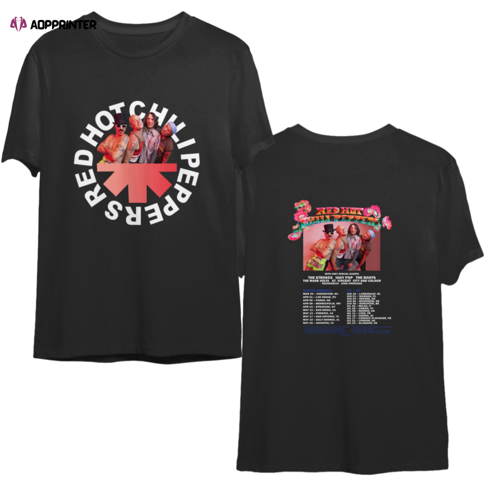 Red Hot Chili Peppers 2023 Tour Shirt, Red Hot Chili Peppers shirt, The Red Hot Shirt