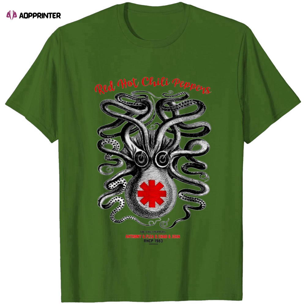 Red Hot Chili Peppers Octopus 1983 T Shirt