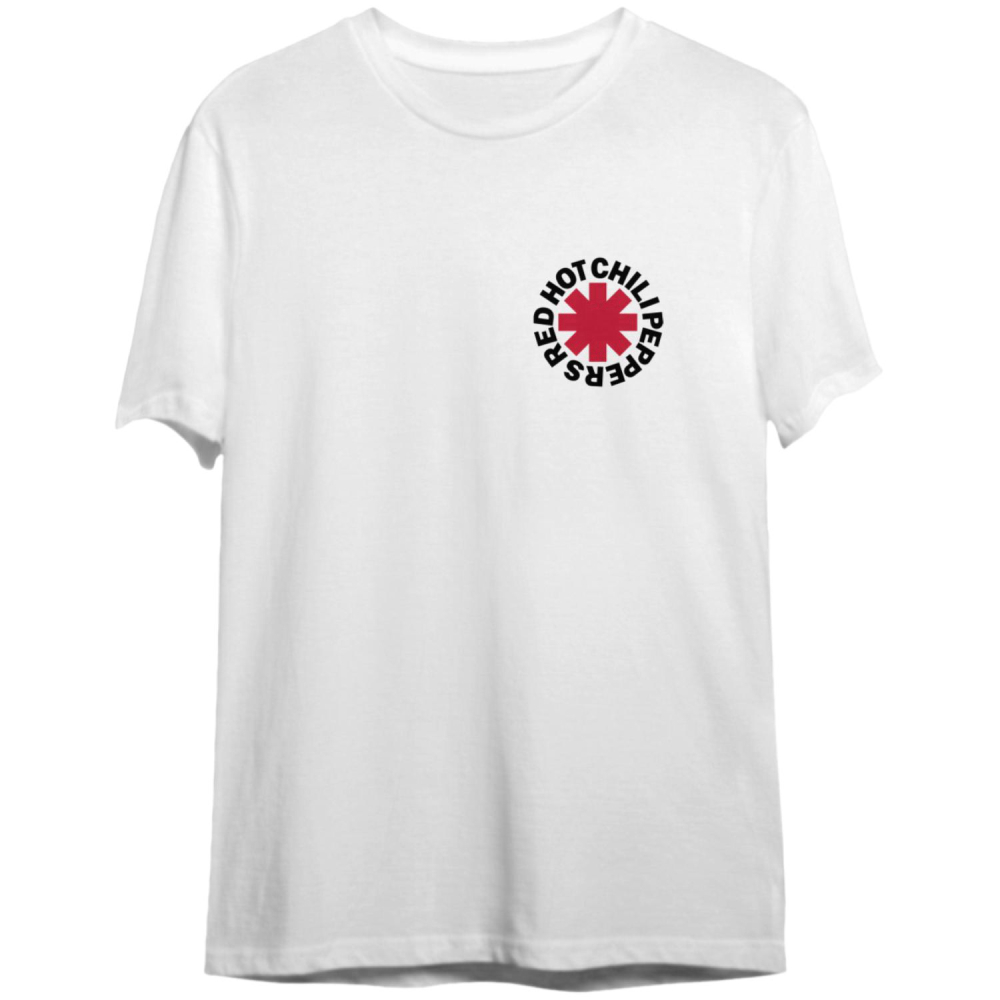 Red Hot Chili Peppers Unisex T-Shirt: Worn Asterisk (Back Print)