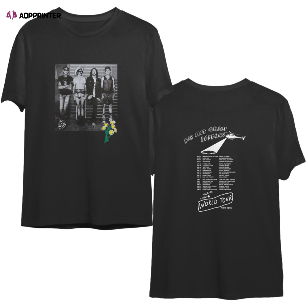 Red Hot Chili Peppers 2022 Global Stadium Tour Double Sided T-shirt