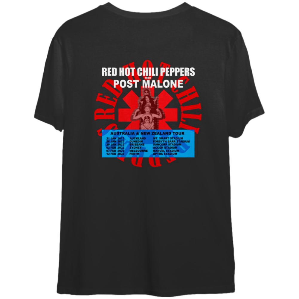 Red Hot Chili Peppers With Post Malone Shirt, Red Hot Chili Peppers T-Shirt