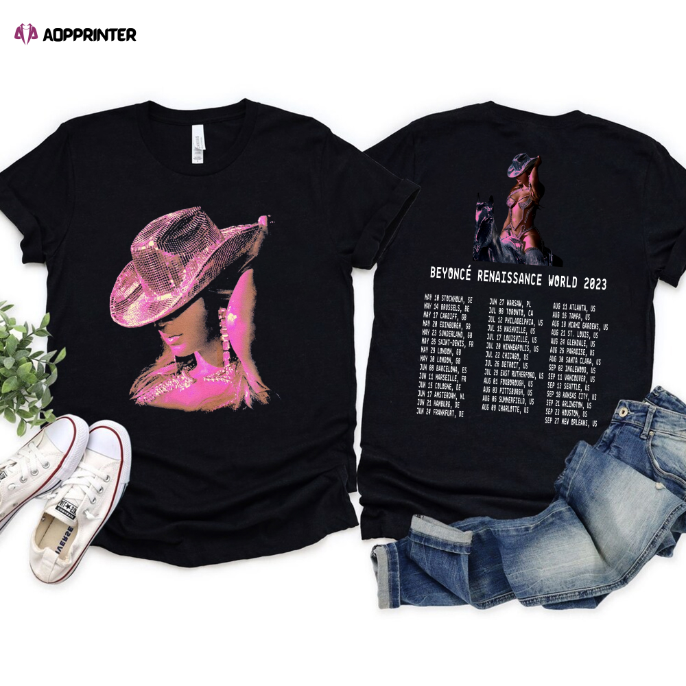Renaissance Tour 2023 2sidesShirt, Renaissance Tee, Beyonce Minimalist Shirt