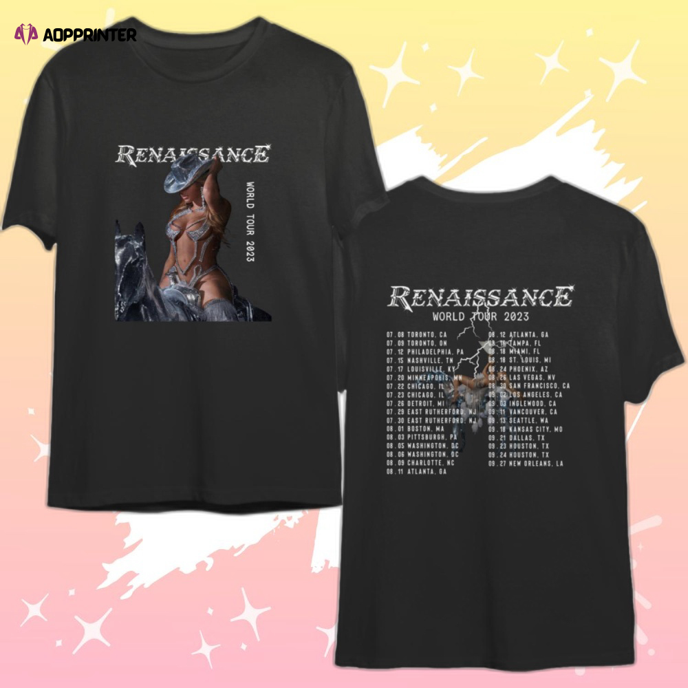 Beyoncé, Renaissance Tour 2023 Double Sided Shirt