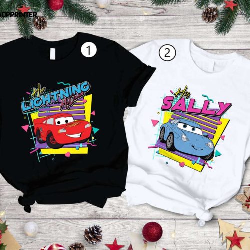 Retro 90s Cars Lightning Mcqueen And Sally His And Hers Shirts