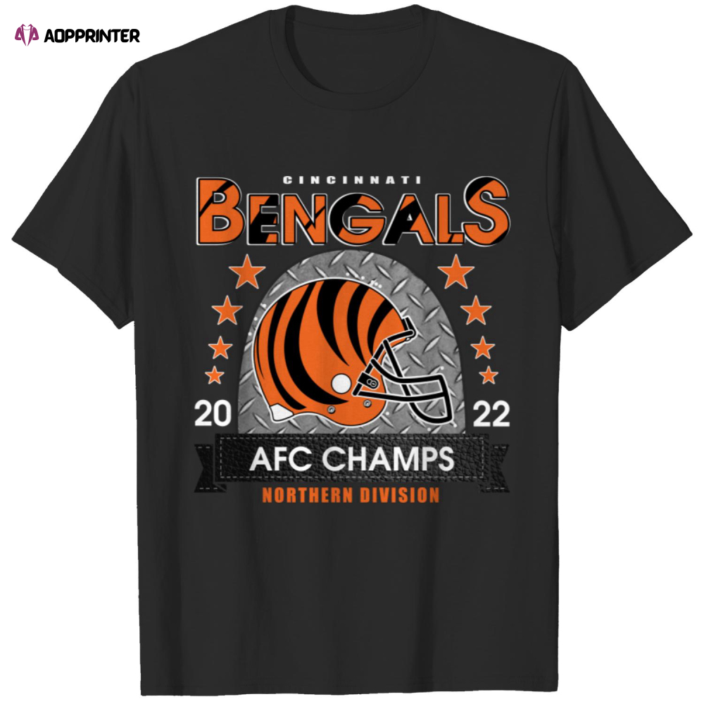 Retro NFL Cincinnati Bengals AFC Champs 2022 T shirt