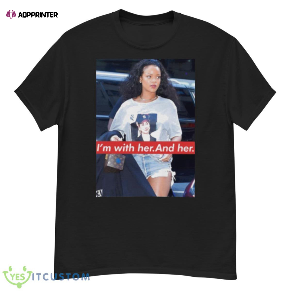 Rihanna Wearing Trapvilla Hillary Clinton Shirt