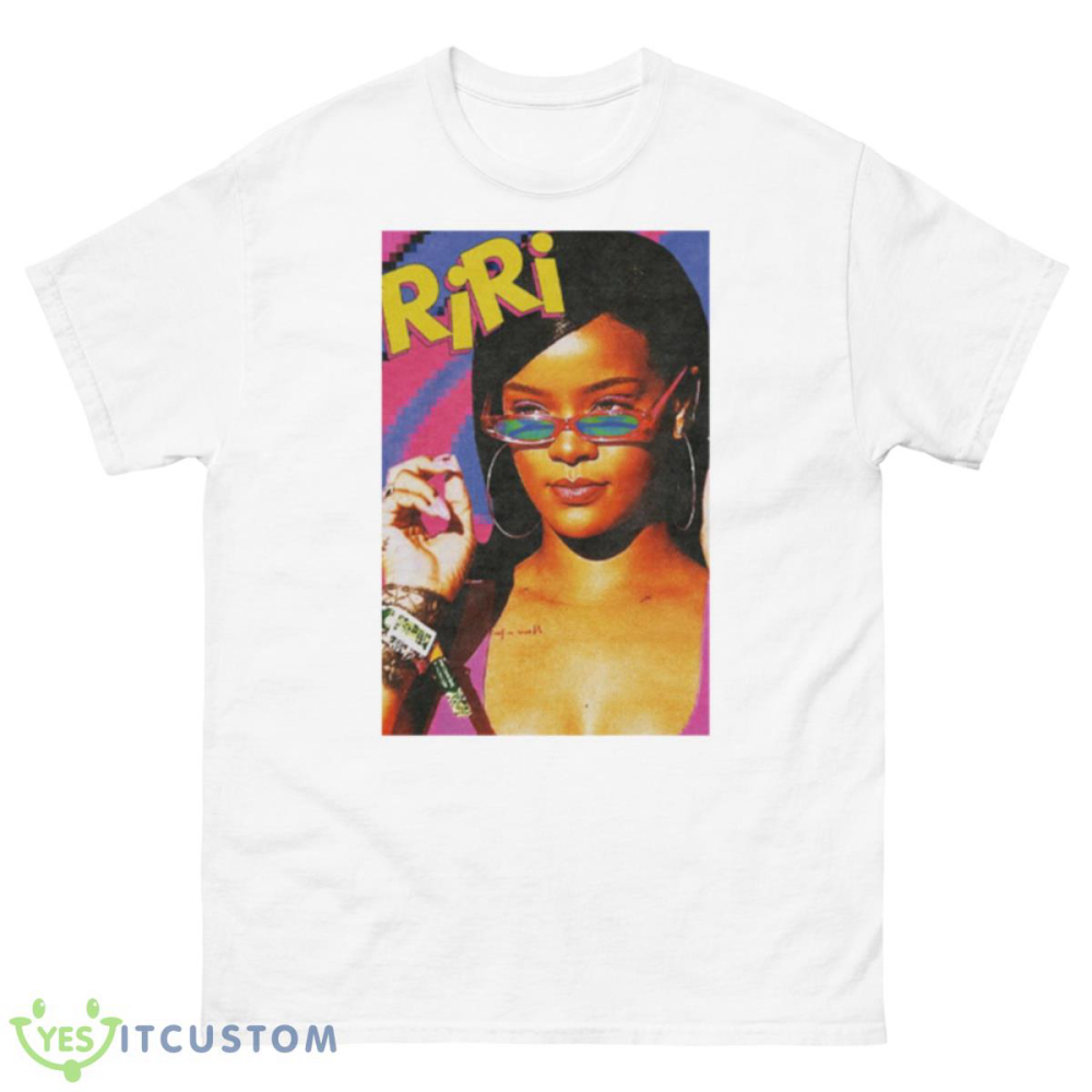 Riri Colored Graphic Rihanna Shirt