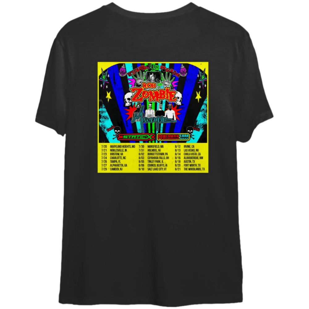 Rob Zombie Freaks on Parade Tour 2022 Shirt, Rob Zombie Tour 2022 Shirt