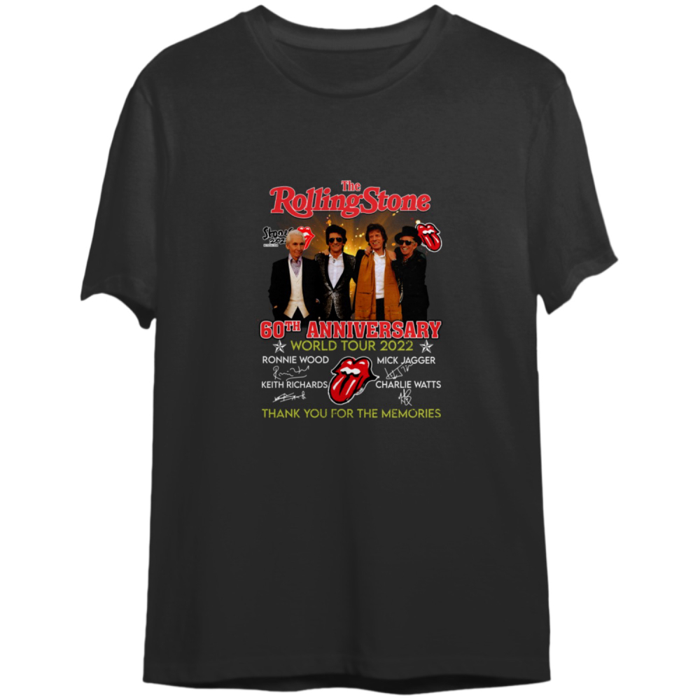 Rolling Stones 60th Anniversary 2022 Tour T-shirt, The Rolling Stones T-Shirt