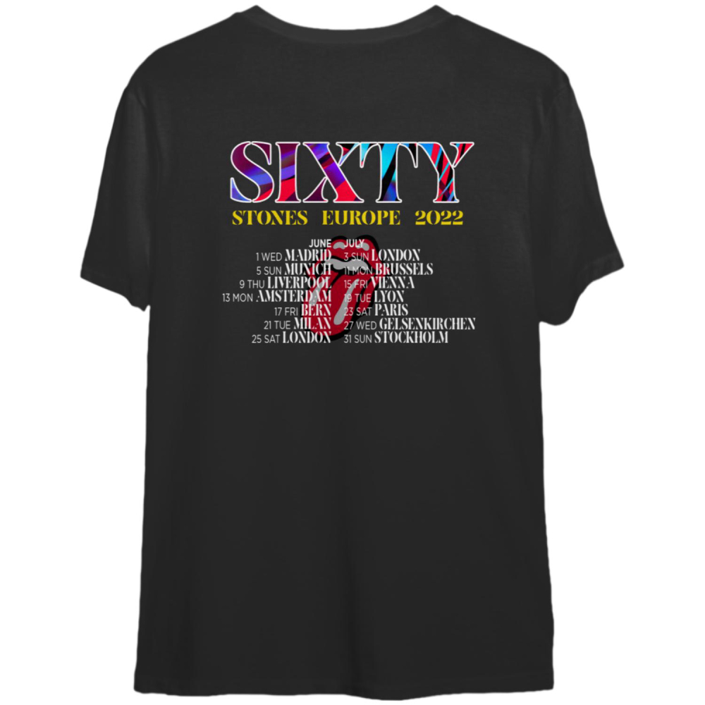 Rolling Stones 60th Anniversary With European Tour 2022 T-Shirt