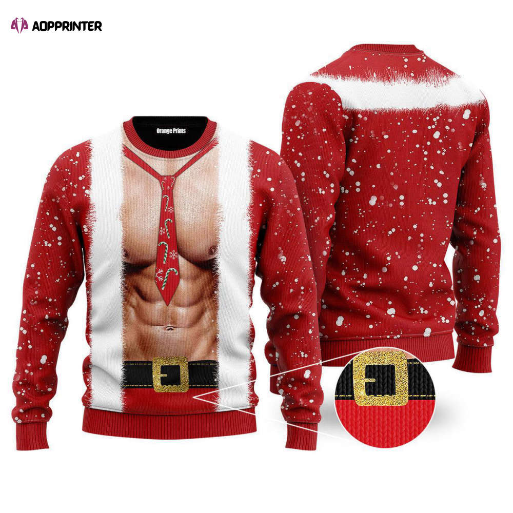 Get Festive with our Santa Body Ugly Christmas Sweater – Perfect for Men & Women!