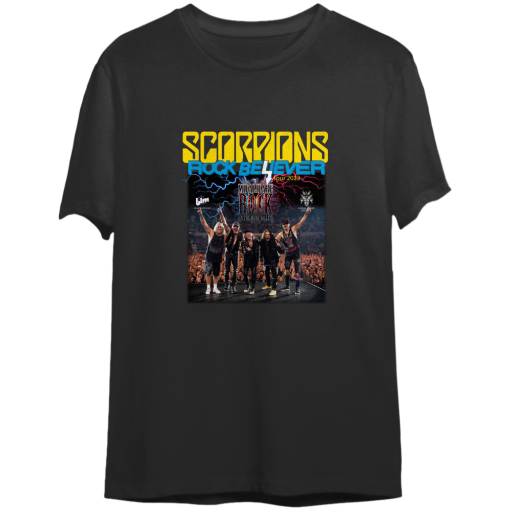 Scorpions Band Shirt, Rock Believer World Tour 2023 Shirt, Music Tour 2023 Tshirt, Singer Tshirt, Tour 2023 Tshirt