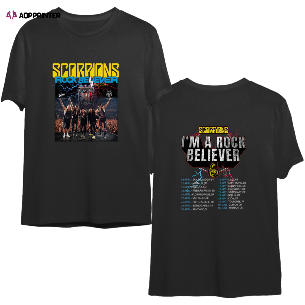 Scorpions Rock Believer Tour 2022 Shirt,