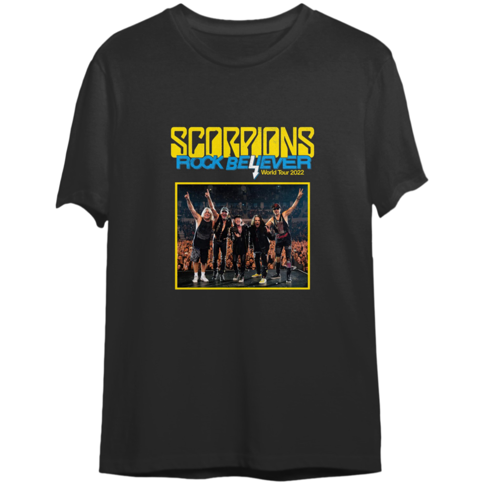 Scorpions Rock Believer World Tour 2022 Double Sided Shirt – Whitesnake Rock Believer North American Tour 2022 Shirt