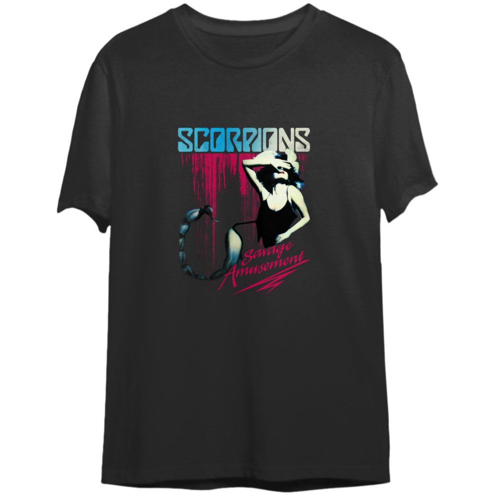 Scorpions Savage Amusement Black Adult T-Shirt