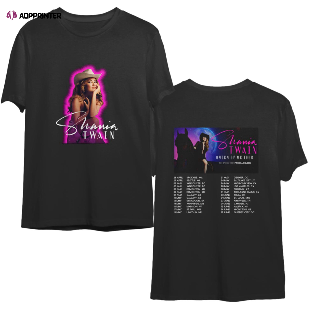 Shania Twain Music Queen Of Me Tour 2023 legend Shirt