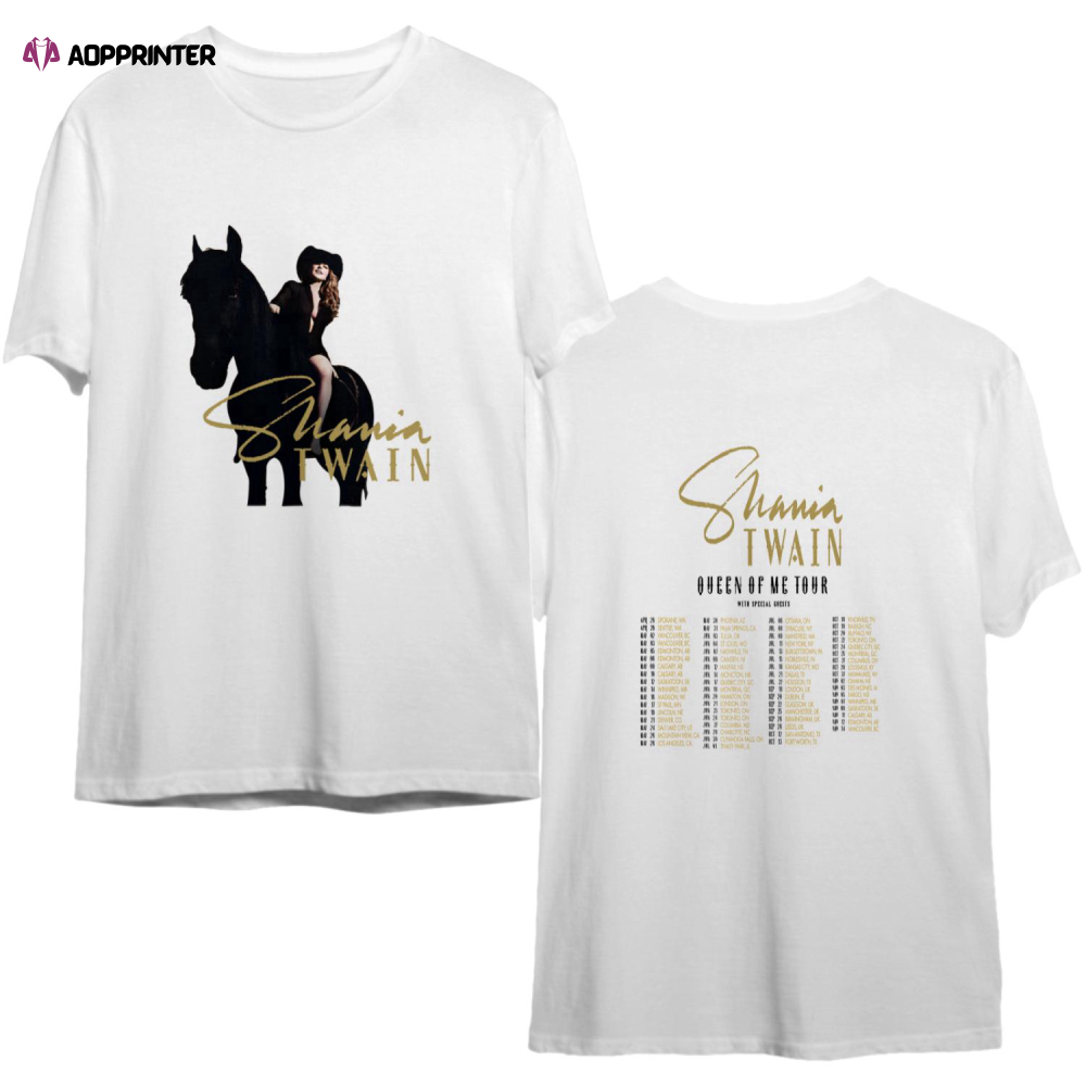 Shania Twain Queen Of Me Tour 2023 Double Sided Shirt