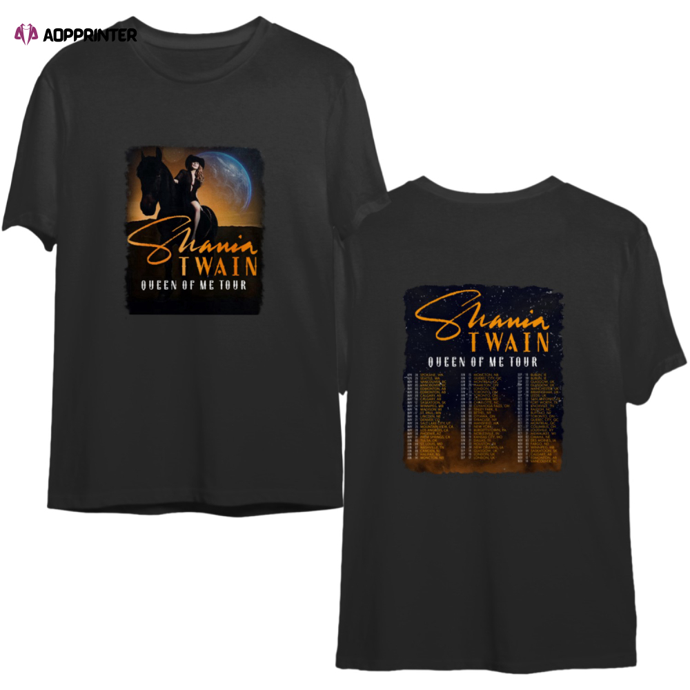 Shania Twain Tour Concert 2022 2023 Unisex Shirt, Shania Twain Queen Of Me Tour Concert