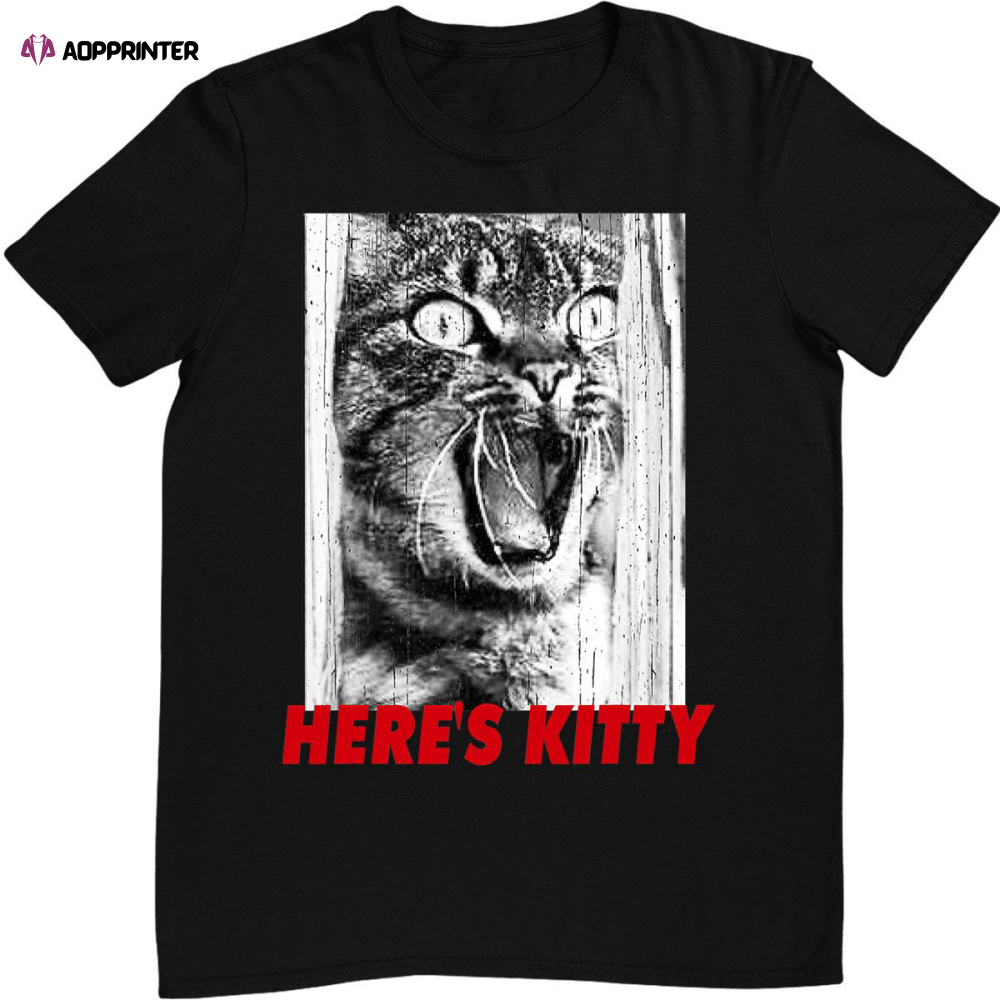 Shining Cat – HERE IS KITTY – Kitten and Movie love T-Shirt