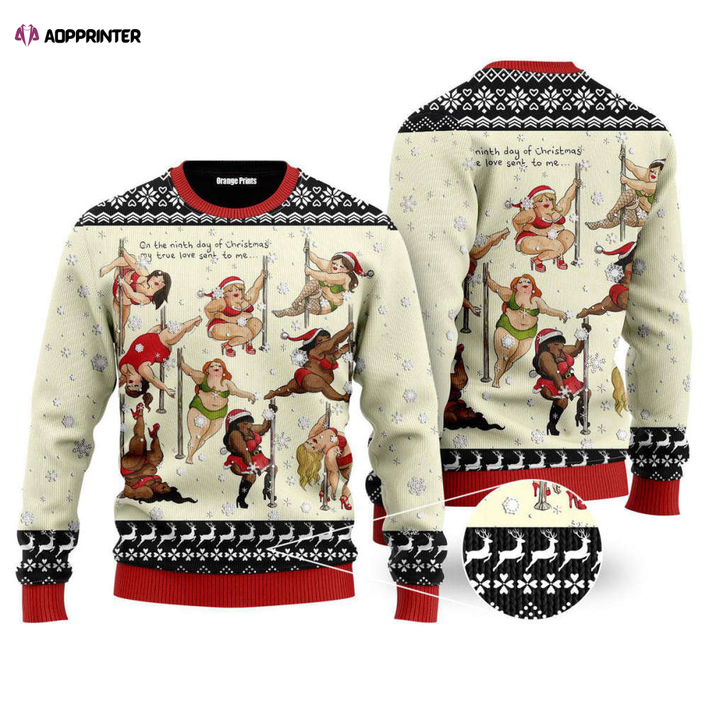 Shop Nine Ladies Dancing Sexy Christmas Ugly Sweater – For Men & Women UH1148