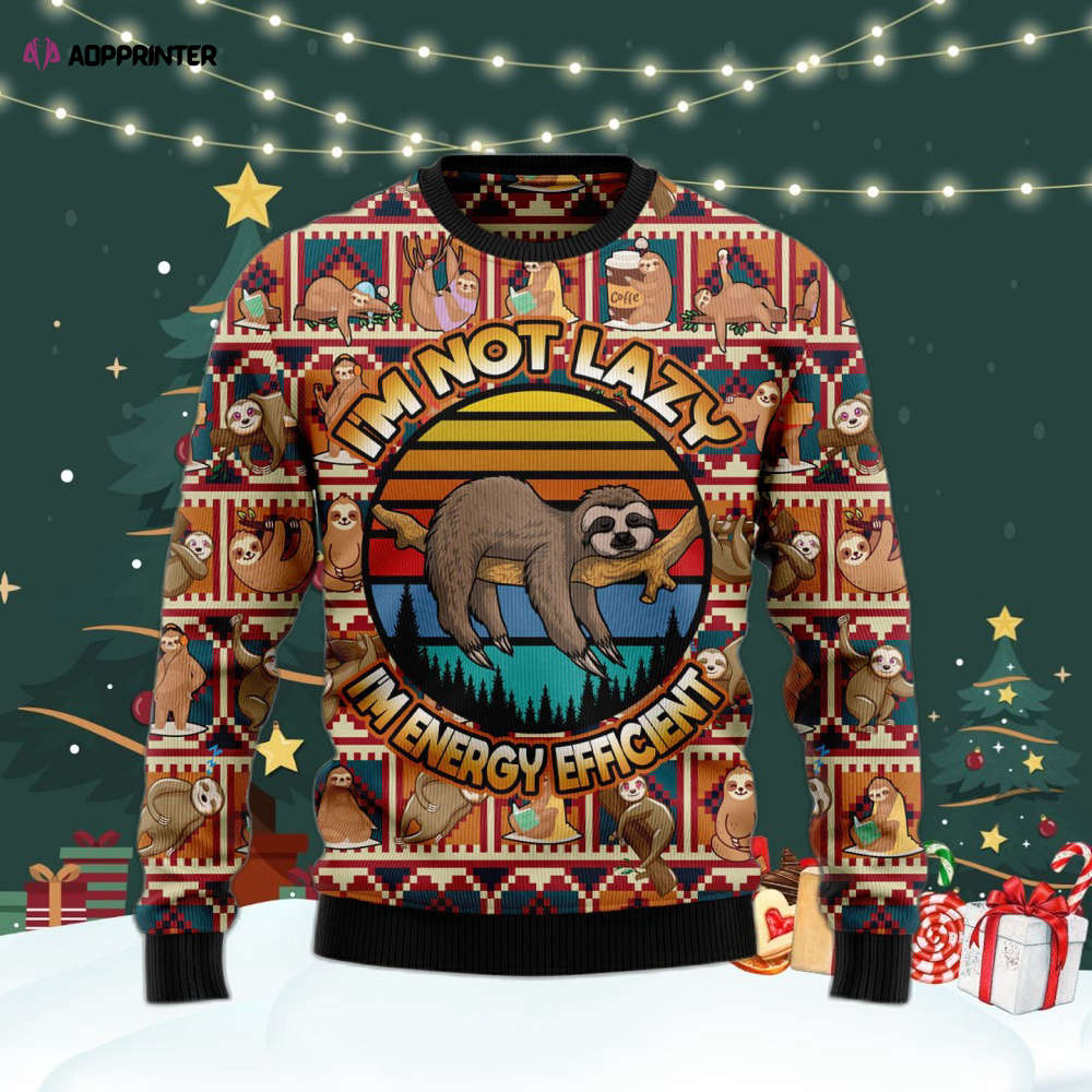 Sloth Ugly Christmas Sweater For Men & Women Adult US4428